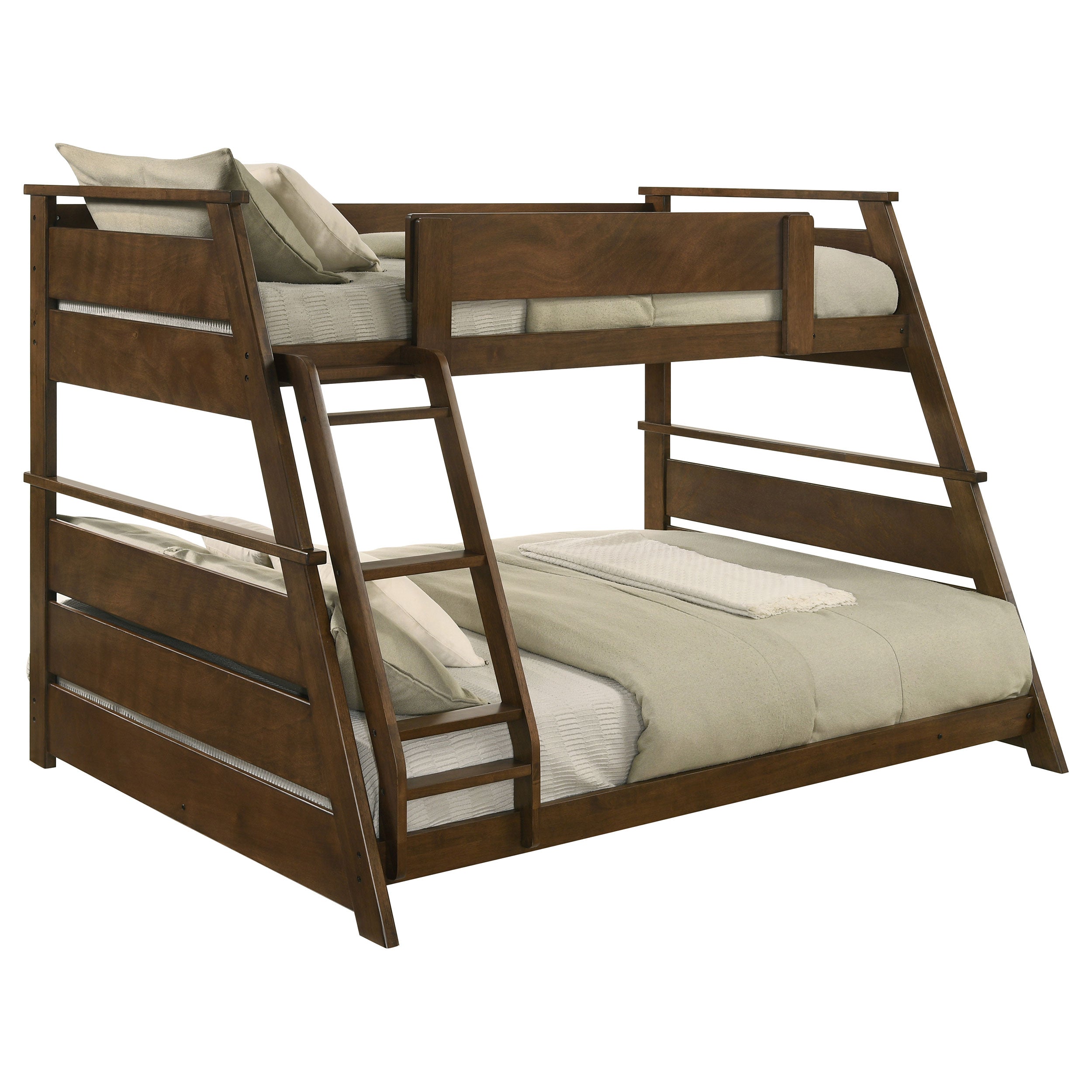 Holden Wood Veneer Twin Over Full Bunk Bed Walnut — view 4