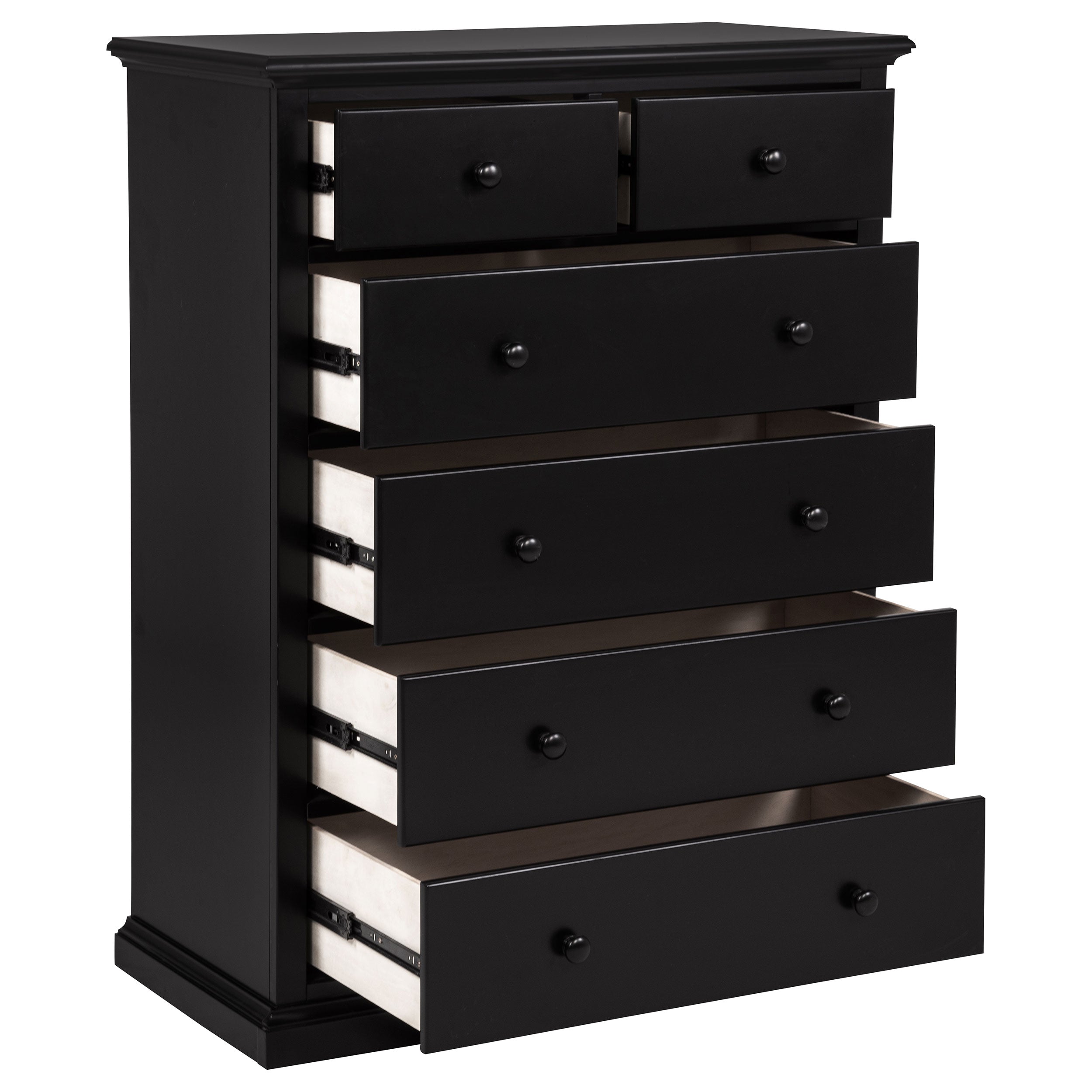 Sumerlin 6-drawer Bedroom Chest of Drawers Black — view 3