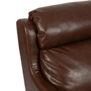 Contemporary Club Chair With Upholstered Fabric And Rubberwood Legs
