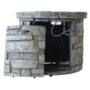 Contemporary Circular Fire Pit With 40, 000 Btu - Gray