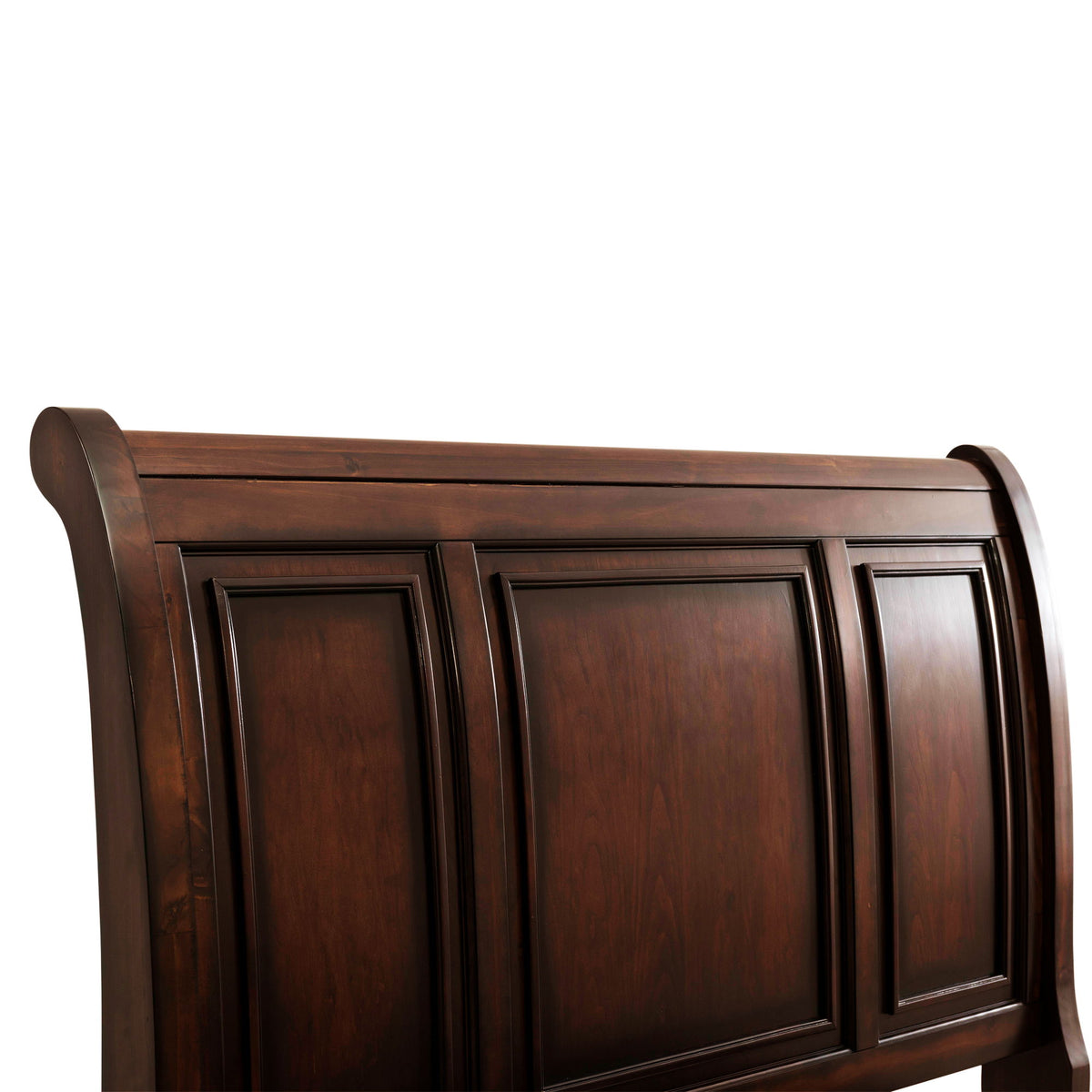 Kingston Bed With Storage Footboard And Non-Storage Rails in Dark Brown by Elements International, view 6