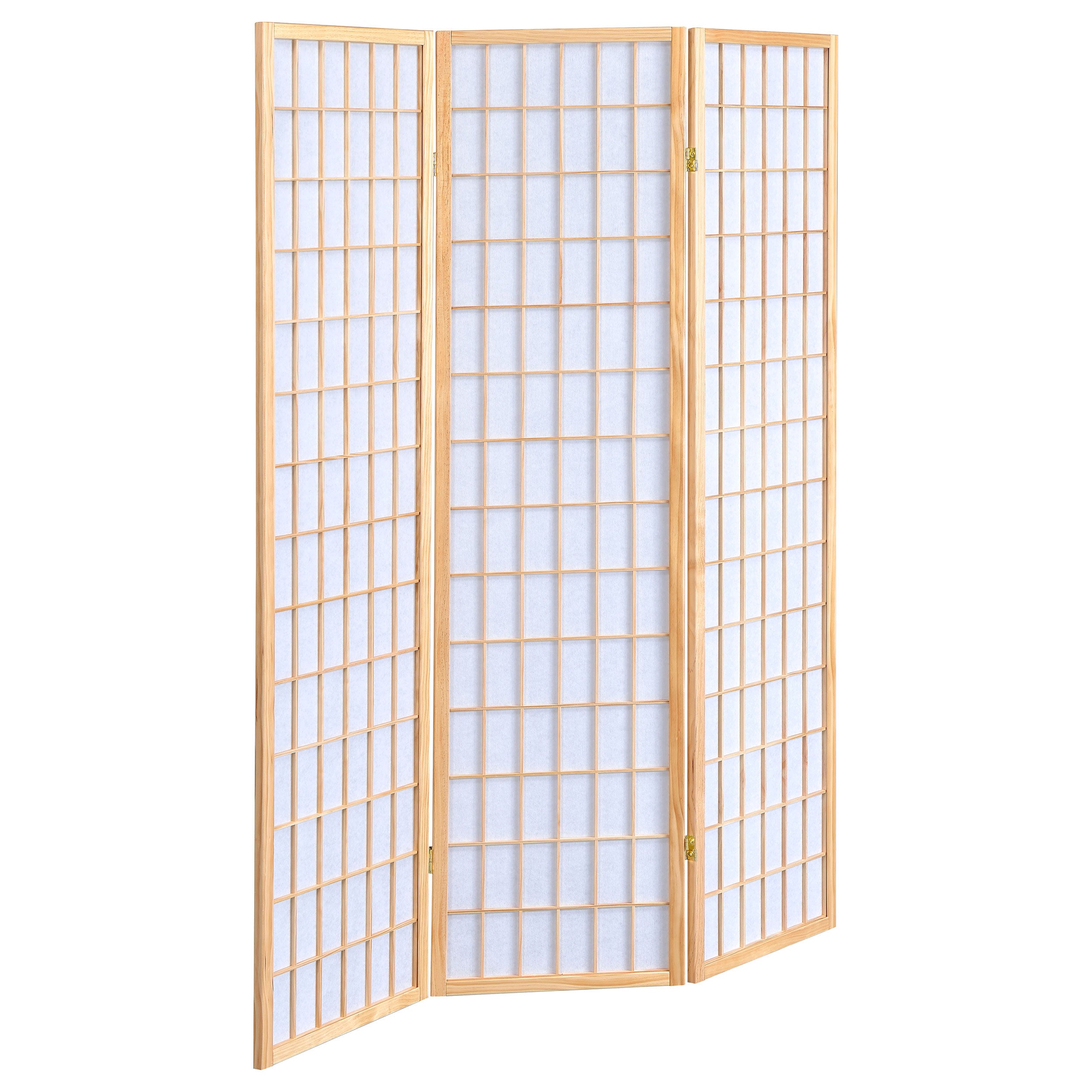 Carrie 3-Panel Room Divider Folding Shoji Screen Natural — view 1