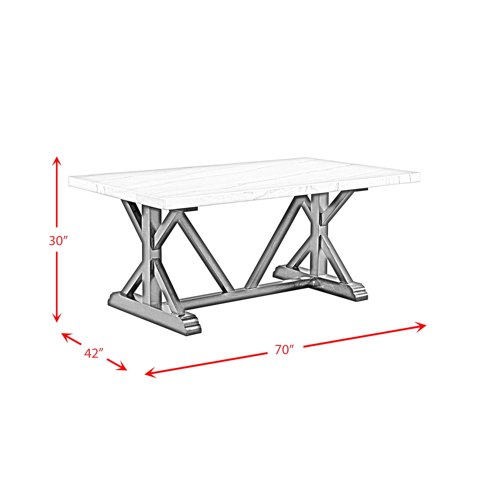 Tuscany - 5 Piece Standard Height Dining Set (Table & Four Chairs) - Charcoal