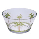 Palm Tree Acrylic Serving Bowls, Unbreakable Large Plastic Bowls