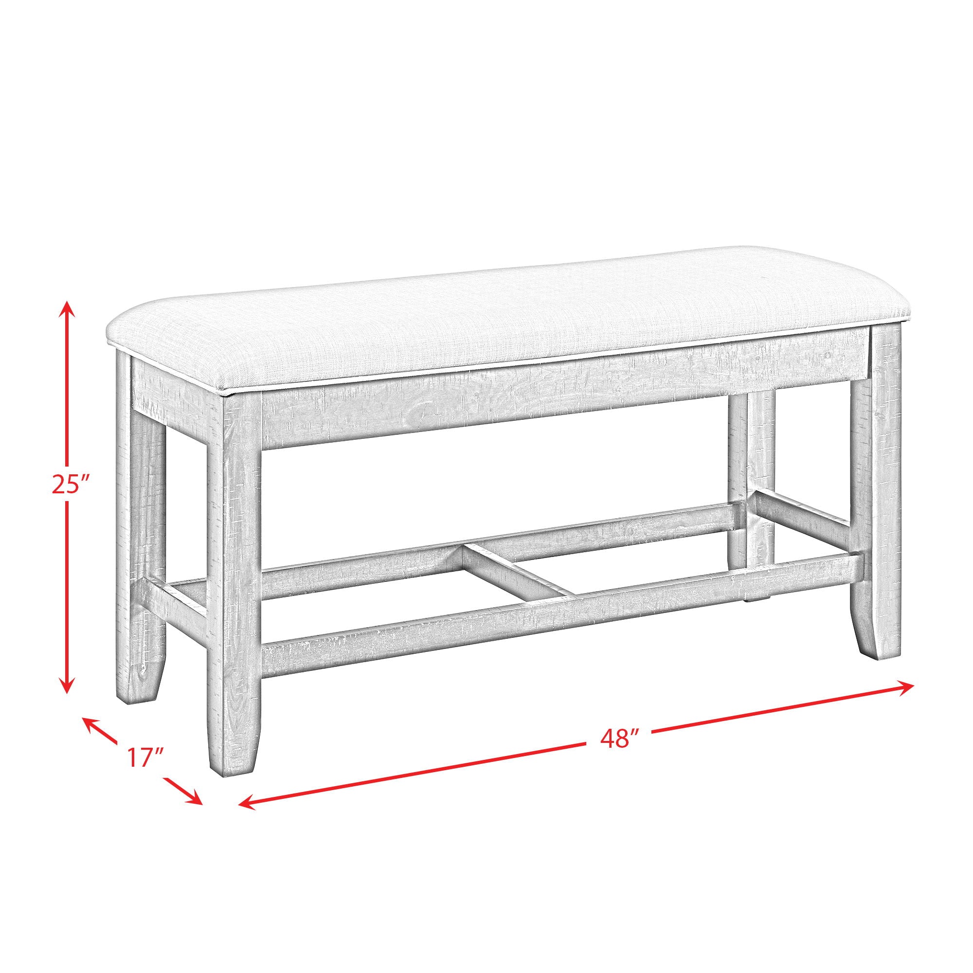 Colorado - Storage Bench - Charcoal