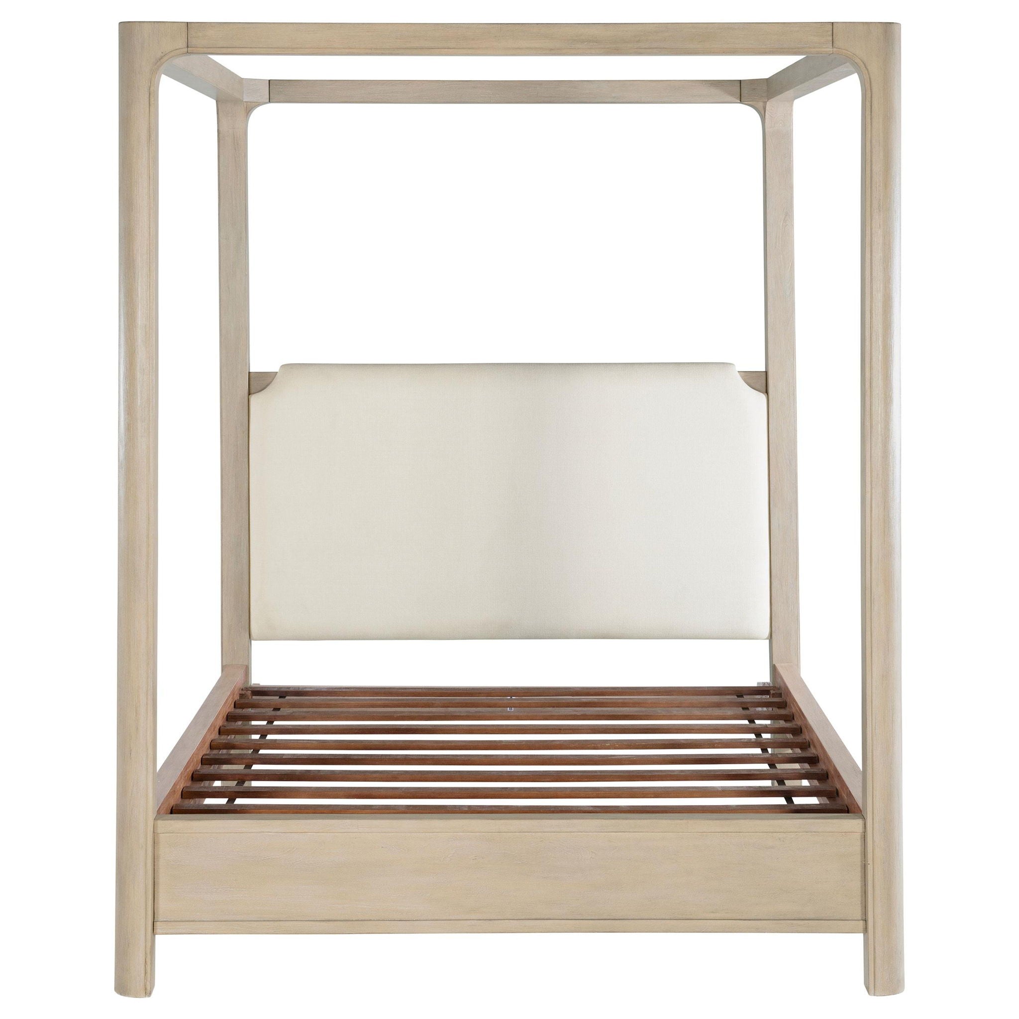 Solano 85-inch Queen Canopy Bed Weathered Mango