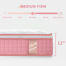12" Hybrid Mattress With Individual Pocket Spring, Comortable Memory Foam