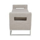 Crawford - Soft Close Storage Bench With Open Sides - Gray