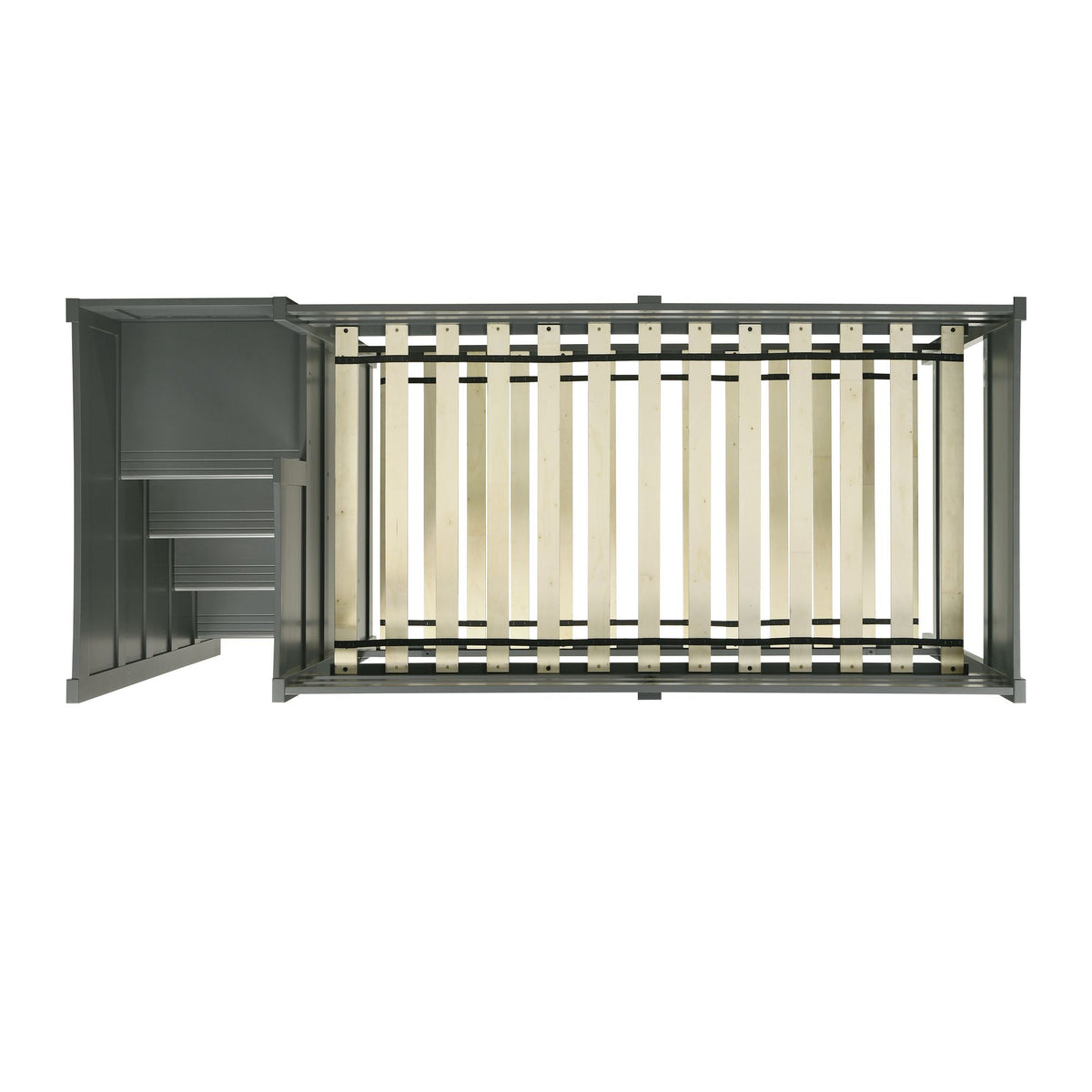 Sami Step Bunk With Left Headboard in Dark Brown by Elements International, view 13