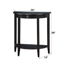 Justino II - Accent Table - Black - Atlantic Fine Furniture Inc