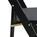 Solid Wood Upholstered Folding Chair Set, Dining Room (Set of 4)