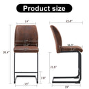 Modern Chairs With Cushions And Metal Legs (Set of 2)