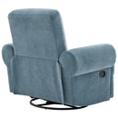 Manual Swivel Recliner Rocker Chair With Adjustable Backrest