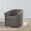 Oaklynn - Barrel Style Swivel Accent Chair