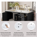 Traditional Bathroom Vanity With Soft Close Doors And Drawers