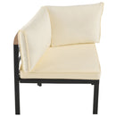 Outdoor Sectional Sofa Set Patio Seating Group With Cushions