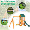 Children's Playset 3 In 1 With Slide, Swings, And Climber