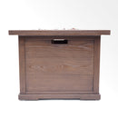 Outdoor Patio Square Gas Burning Mgo Fire Pit, Tank Inside, 40000 Btu