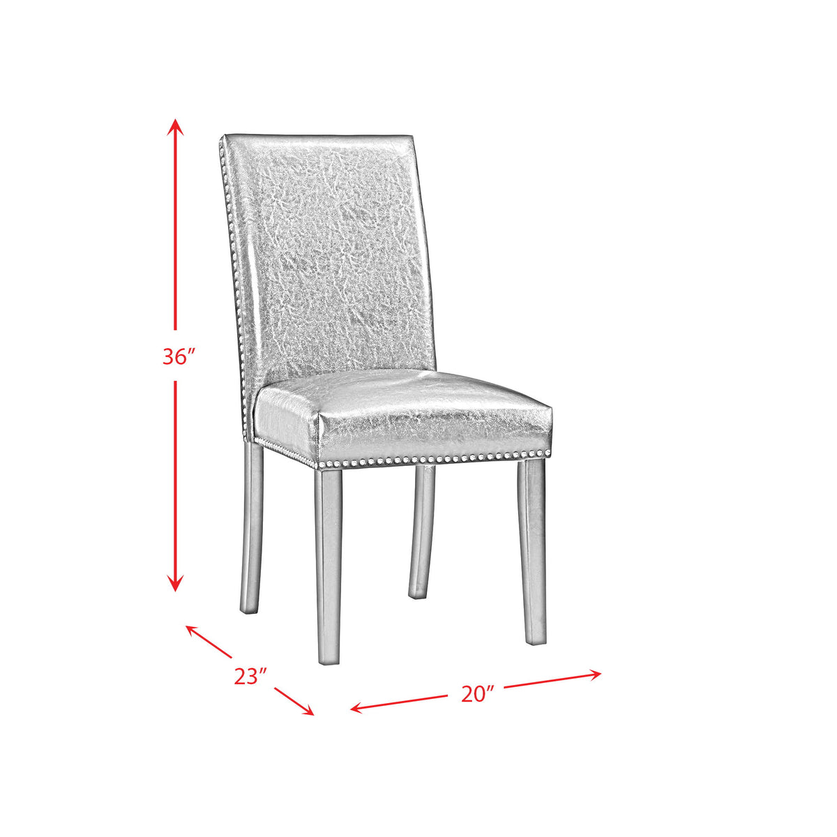 Meridian Dining Side Chair (Set of 2) in Black by Elements International, view 10