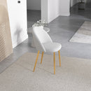 Marion - Mid-Century Modern Dining Chair (Set of 2) - Gold / White