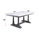 Yabeina - Dining Table - Marble Top Top & Gray Oak