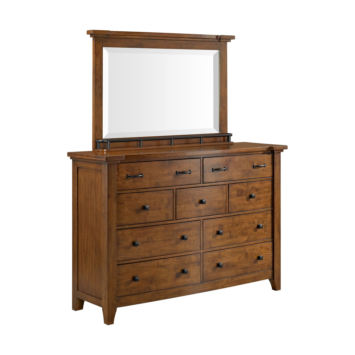 Gage 9-Drawer Dresser in Light Brown by Elements International, view 2