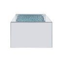 Nysa - 47" Coffee Table - Mirrored & Faux Crystals