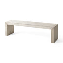 Acacia Wood Dining Bench, Farmhouse Style
