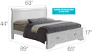Louis Phillipe - Storage Bed