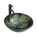 Vessel Sink With Faucet And Pop-Up Drain
