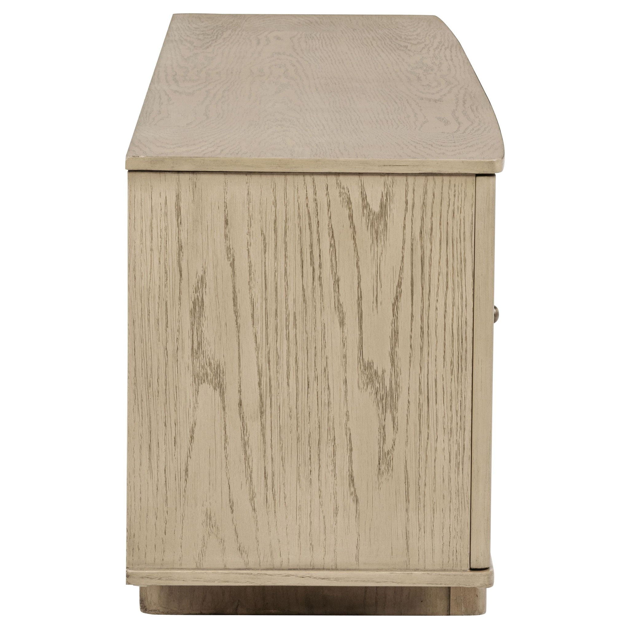 Kailani 79-inch 4-door Cane TV Stand Media Console Beige Oak