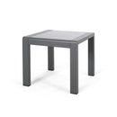 Cape Coral - Contemporary Side Table With Frosted Glass Top