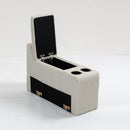 Modular Sofa Coffee Table With Storage Function, Cupholders, USB Ports