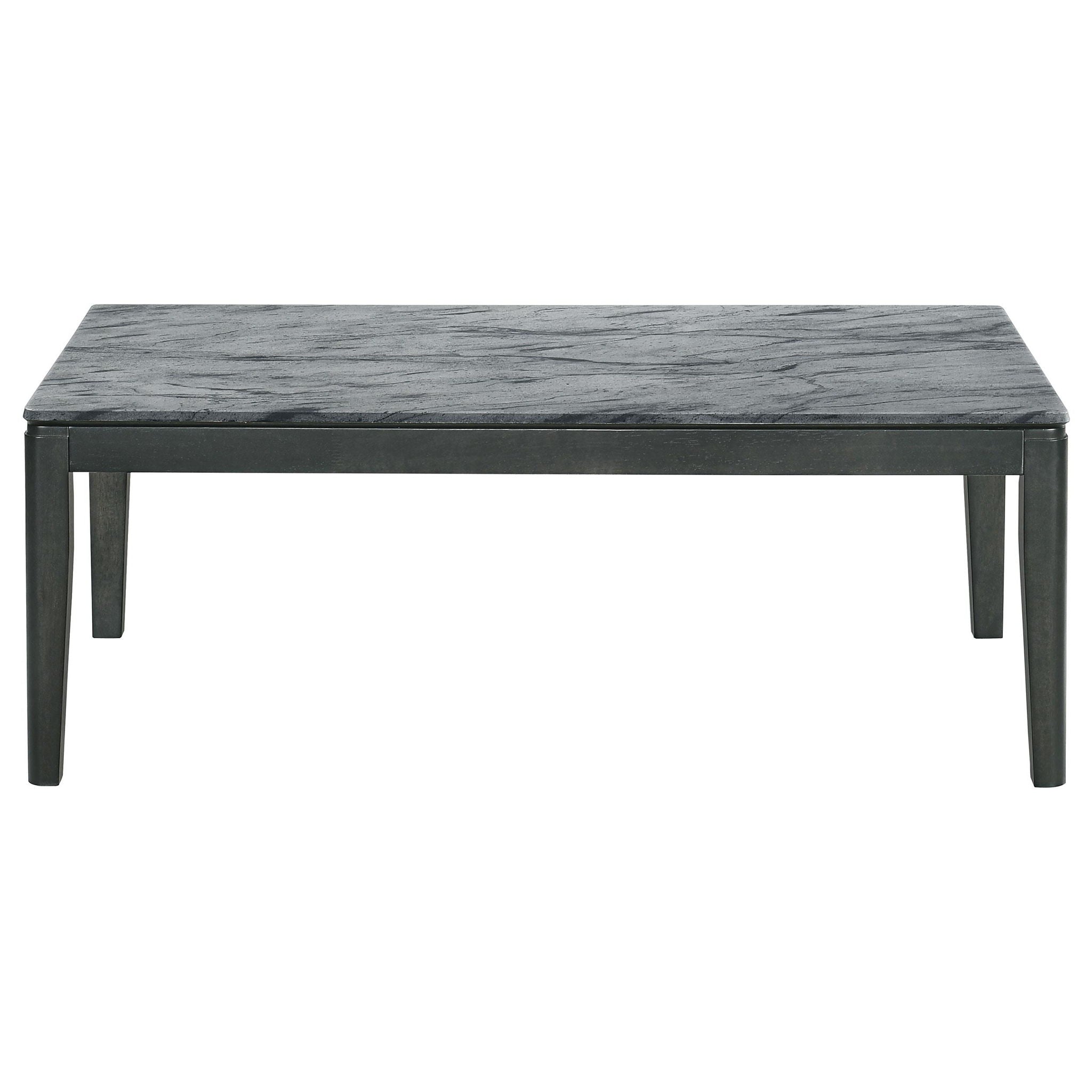 Mozzi Rectangular Faux Marble Coffee Table Grey and Black - Atlantic Fine Furniture Melbourne FL
