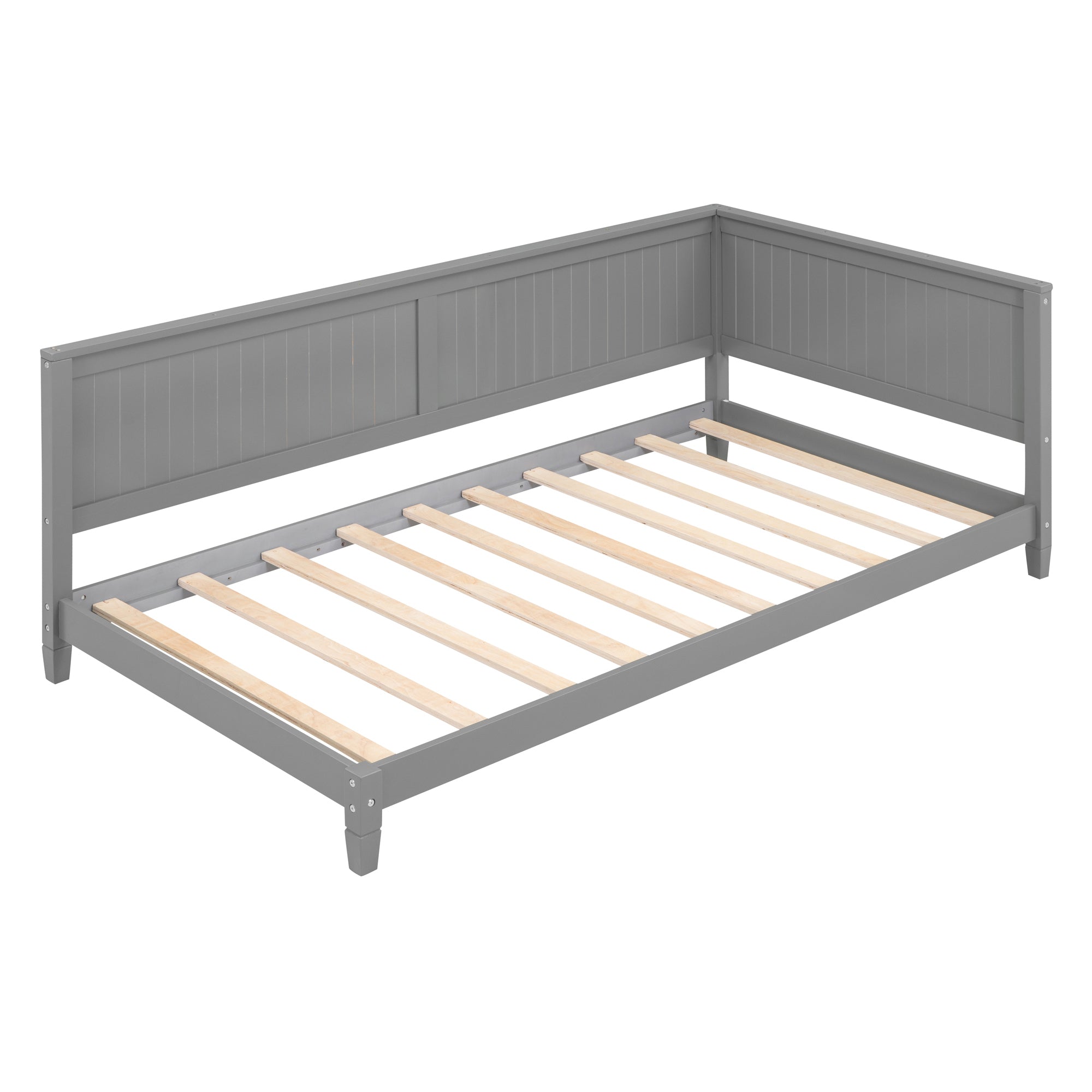 Twin Size Wood Daybed/Sofa Bed, Gray - Atlantic Fine Furniture Melbourne FL