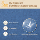 Outdoor Deep Seat Cushion Set Waterproof Fade Resistant Patio Furniture Cushions, Removable Covers, Adjustable Straps & Handles - Navy Blue