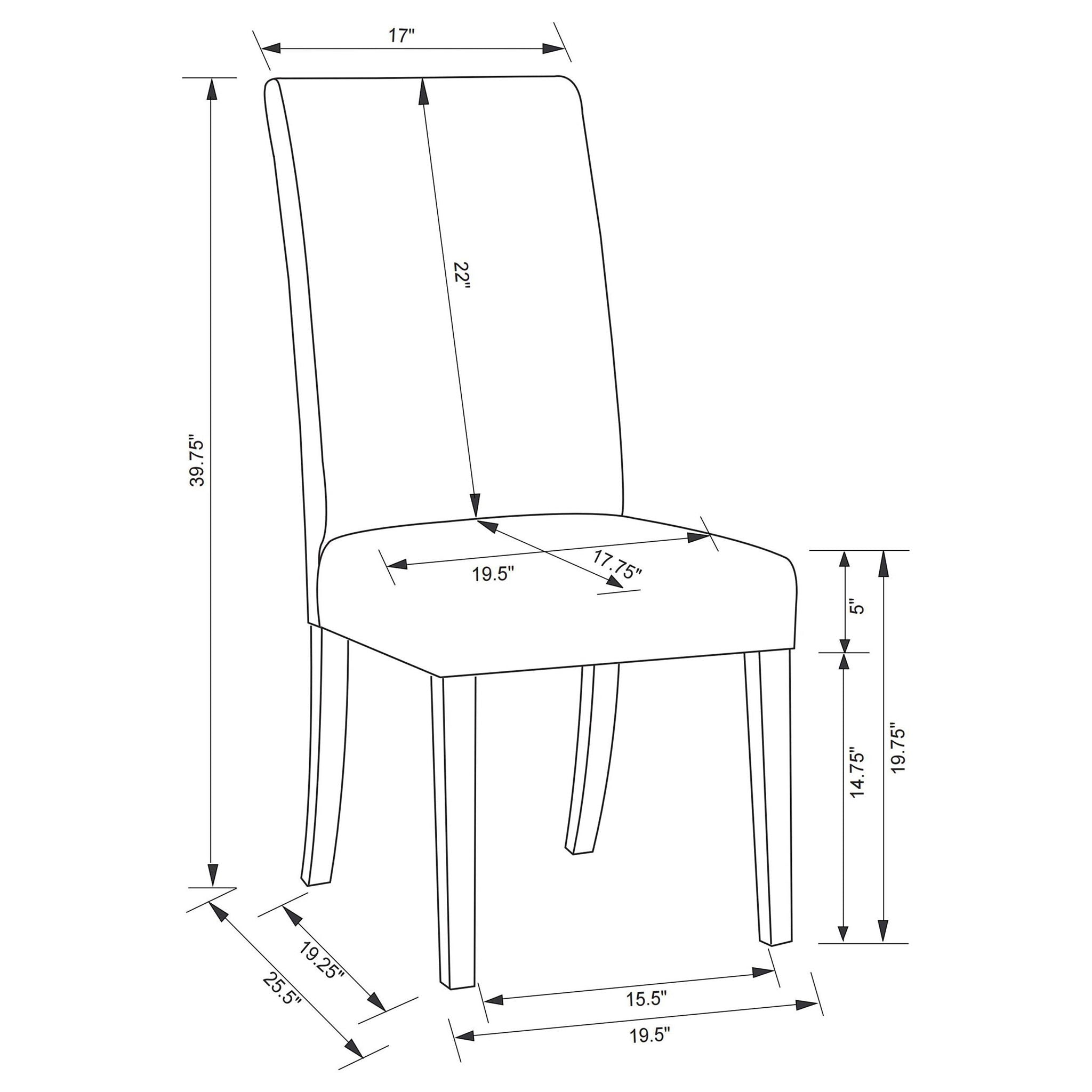 Herran Upholstered Dining Side Chair Beige (Set of 2) - Atlantic Fine Furniture Melbourne FL