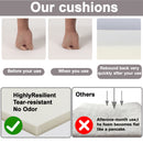 2 Piece Outdoor Chaise Lounge Chair Cushion Set With Pillow, Replacement Patio Seat Cushions - Apple Green