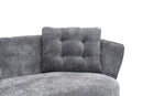 Loveseat Sofa, Upholstered Couch With Metal Legs