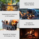 15 Lbs Fatwood Fire Starter Sticks With Box, 100% Natural Kindling Wood, Pine Firewood Firestarter For Campfire, Stove, Fireplace, Bonfires, Grill - Natural