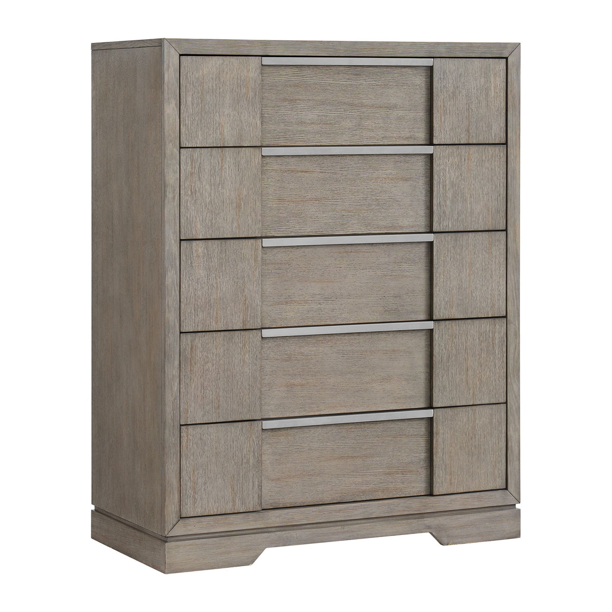 Kelis 5 Drawer Chest in Gray by Elements International