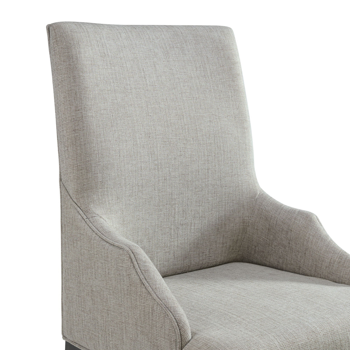 Montrose Fabric Dining Host Chair (Set of 2) in Espresso / Light Gray by Elements International, view 2