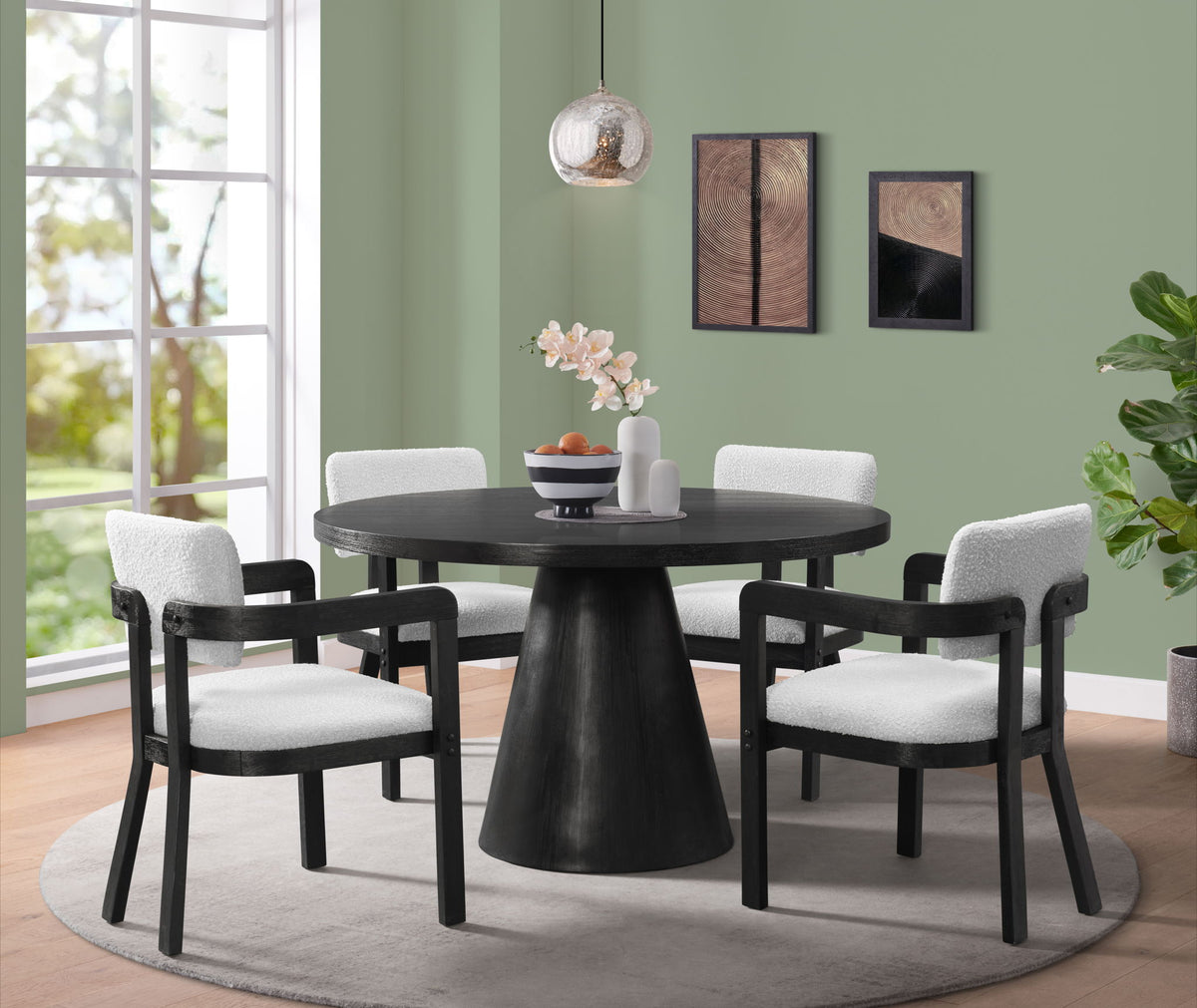 Portland - Arm Chair (Set of 2) - Black