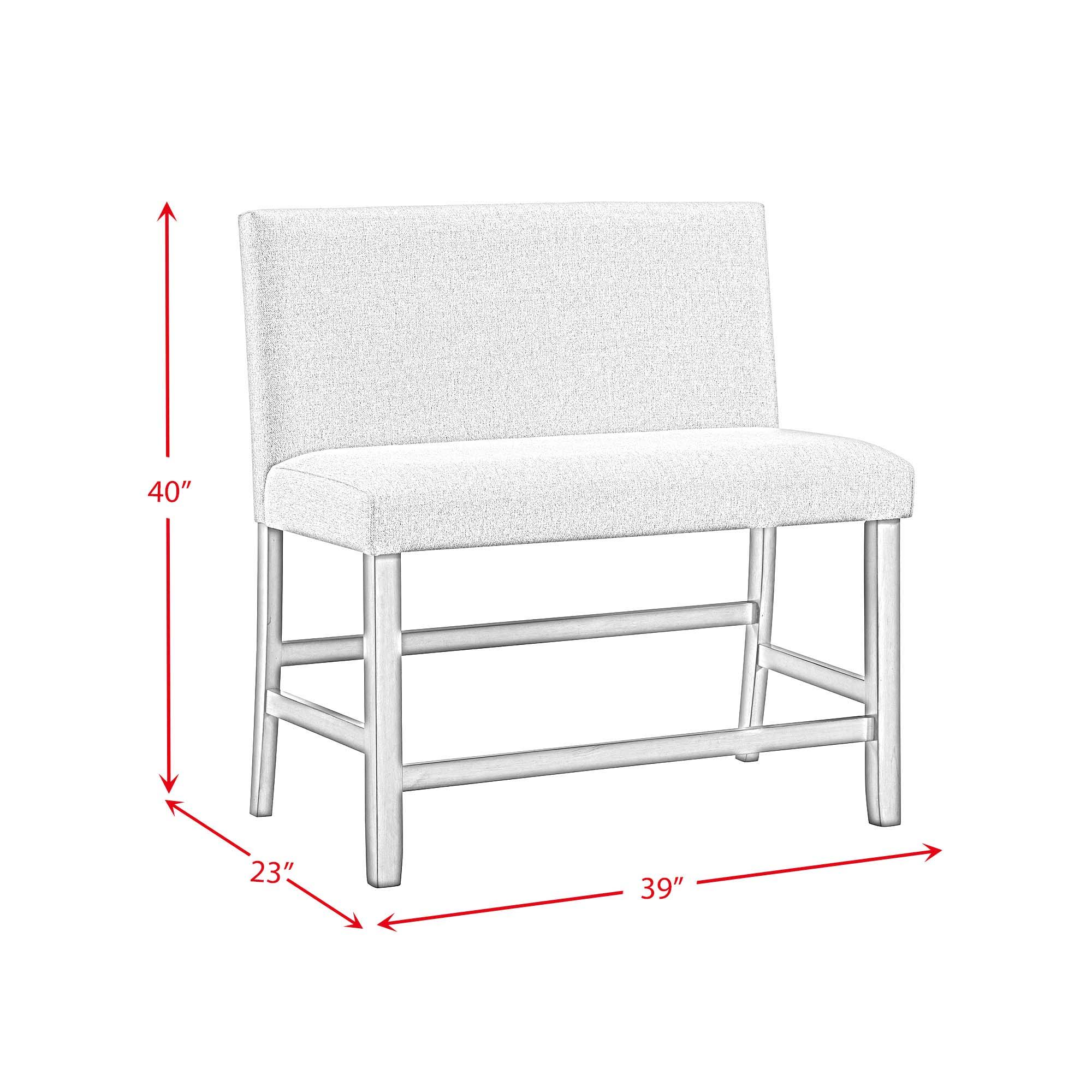 Seneca - Counter 3 Piece Corner Bench - Brown / Gray - Atlantic Fine Furniture Melbourne FL
