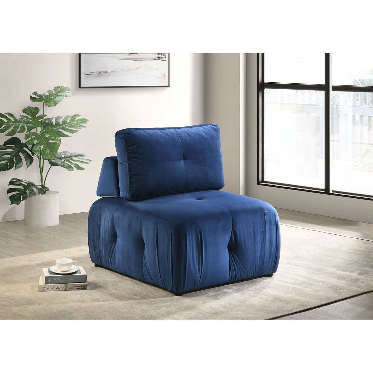Nahla Modular Chair in Beige by Elements International, view 17