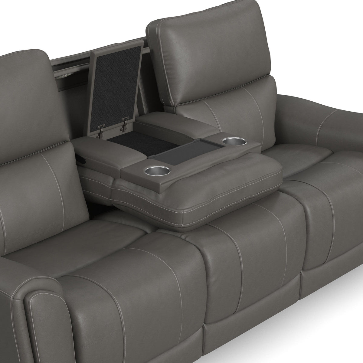 Carter - Power Reclining Sofa With Console & Power Headrests & Lumbar