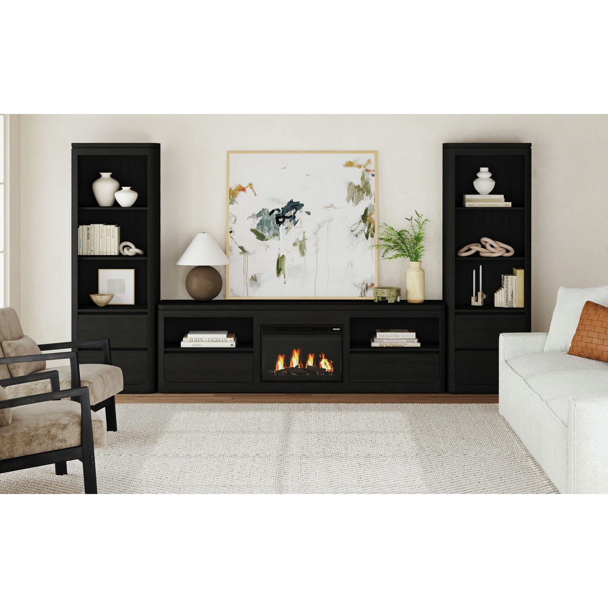 Rosalie Side Pier in Black by Elements International, view 7
