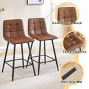 Bar Chair Set Comfortable With Metal Legs And Ergonomic Design