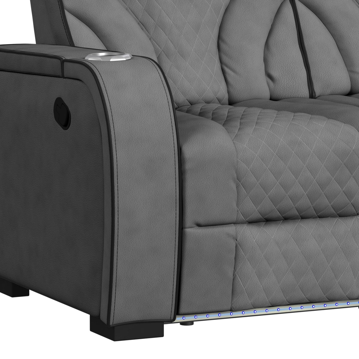 Blitz Living Room Set in Dark Gray by Elements International, view 15