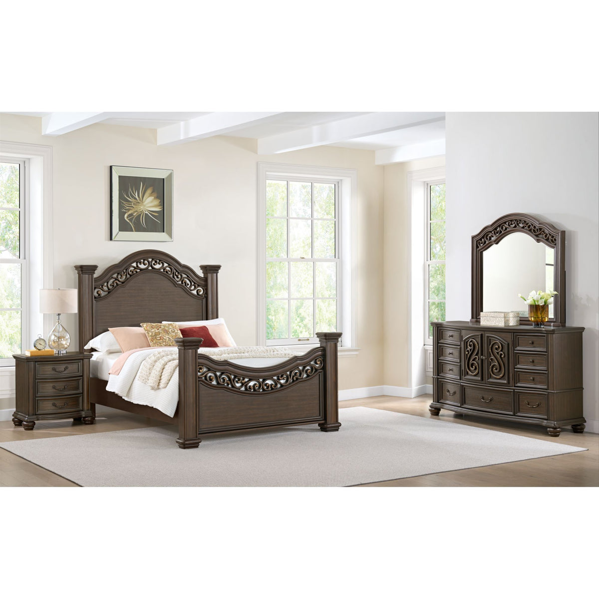 Brunswick 7-Drawer Dresser in Dark Brown by Elements International, view 10